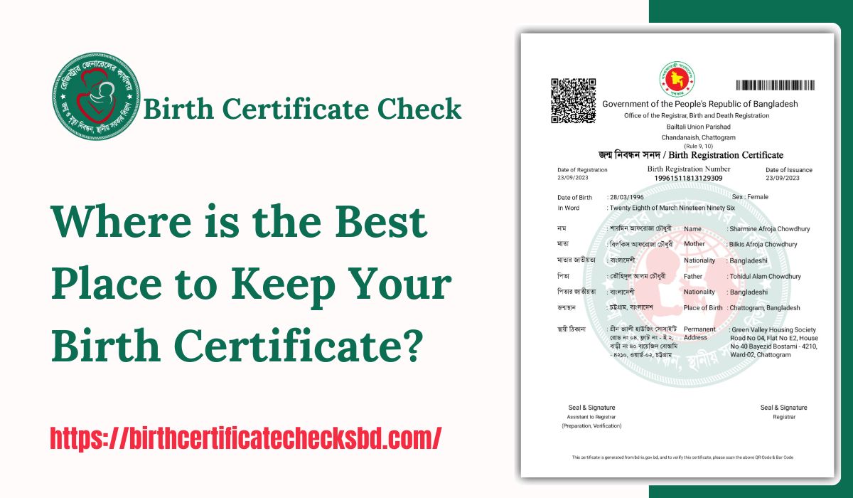 Where is the Best Place to Keep Your Birth Certificate?
